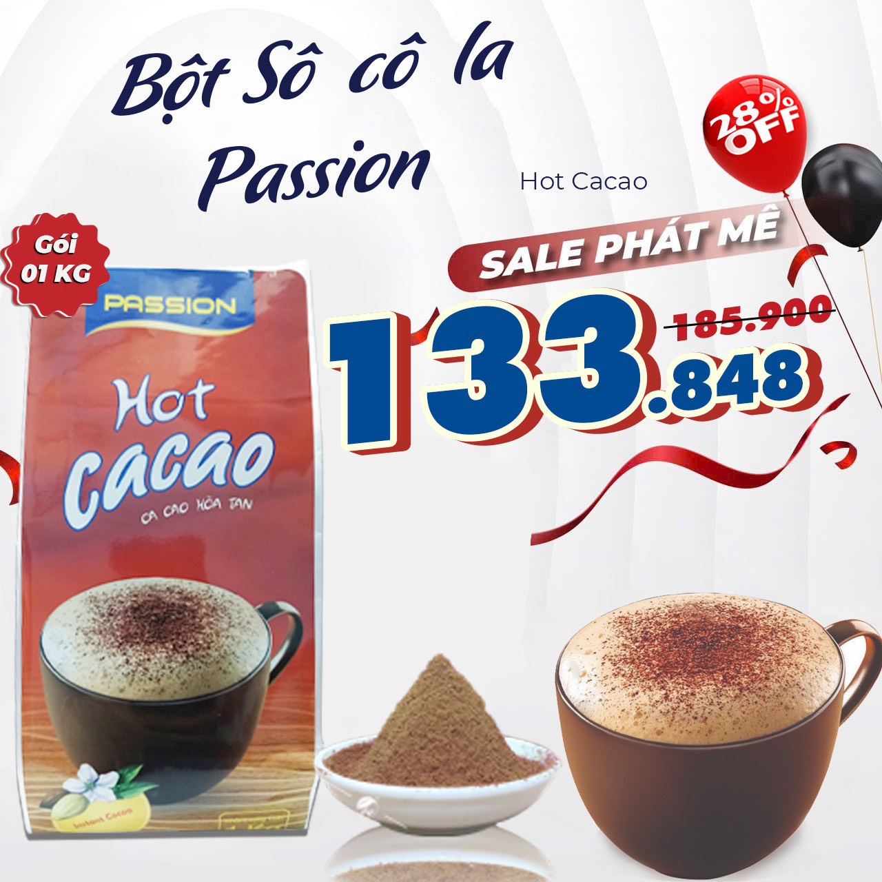 Hình ảnh Ca cao sữa Passion Hot - Túi 1 kg