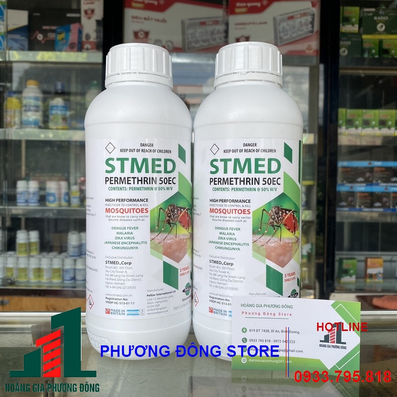 Thuốc diệt muỗi và côn trùng Stmed Permethrin 50EC-1 lít