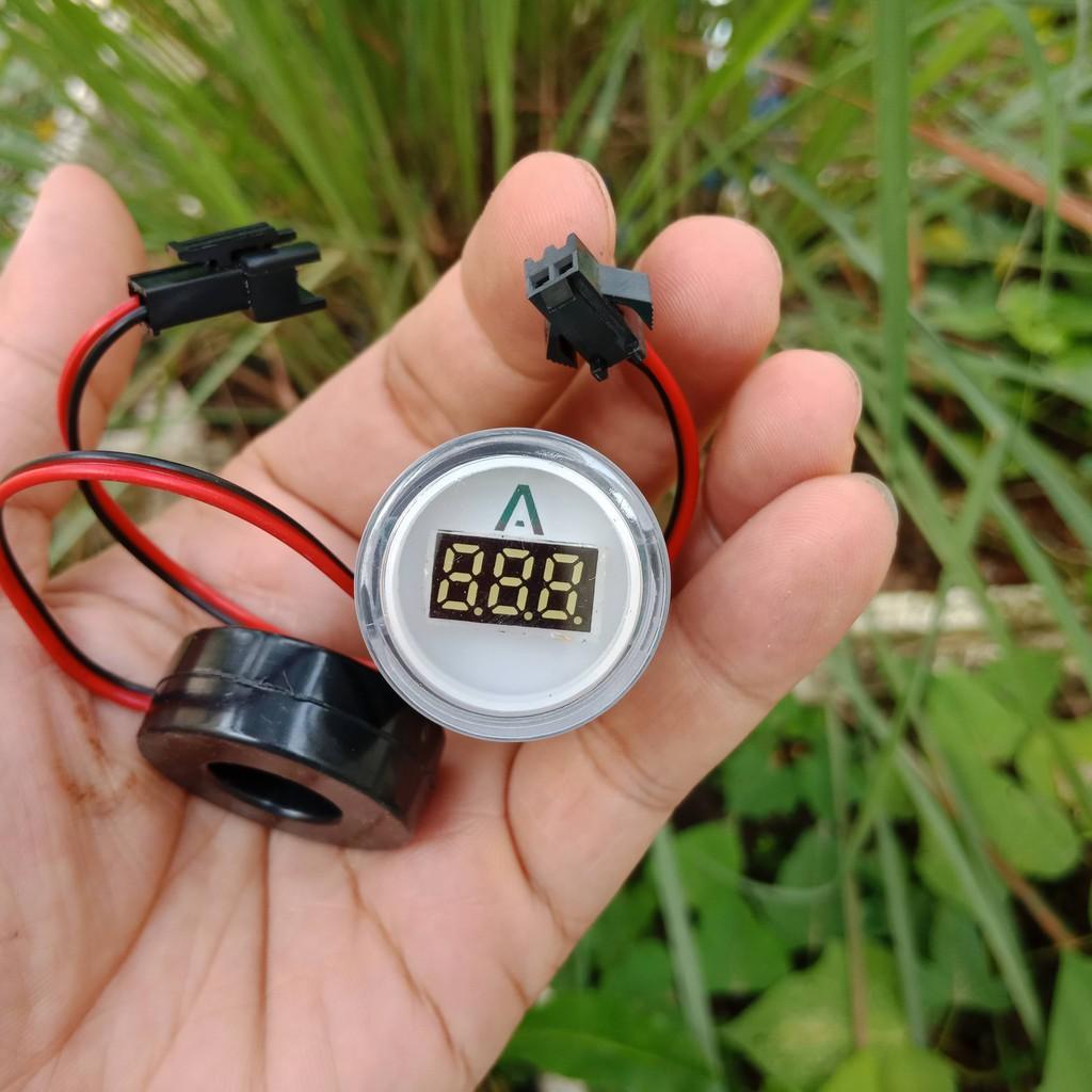 Đèn báo dòng điện, báo ampere 100A, phi 22mm