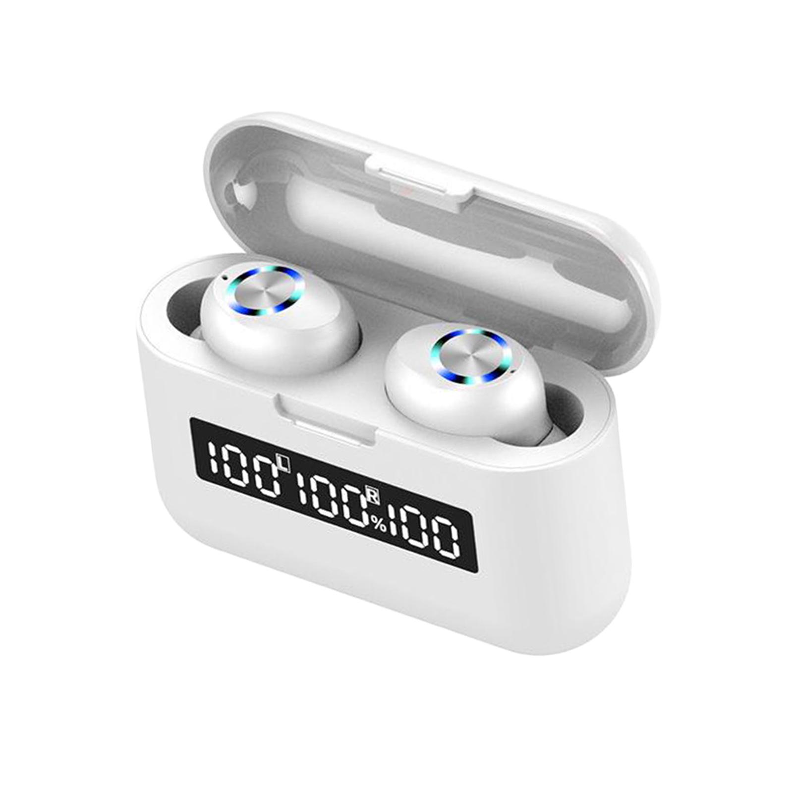 Compact Ture Wireless in-Ear Stereo Bluetooth 5.0 TWS Earphones Headphone Waterproof with Mic Handsfree w/ Charging Case