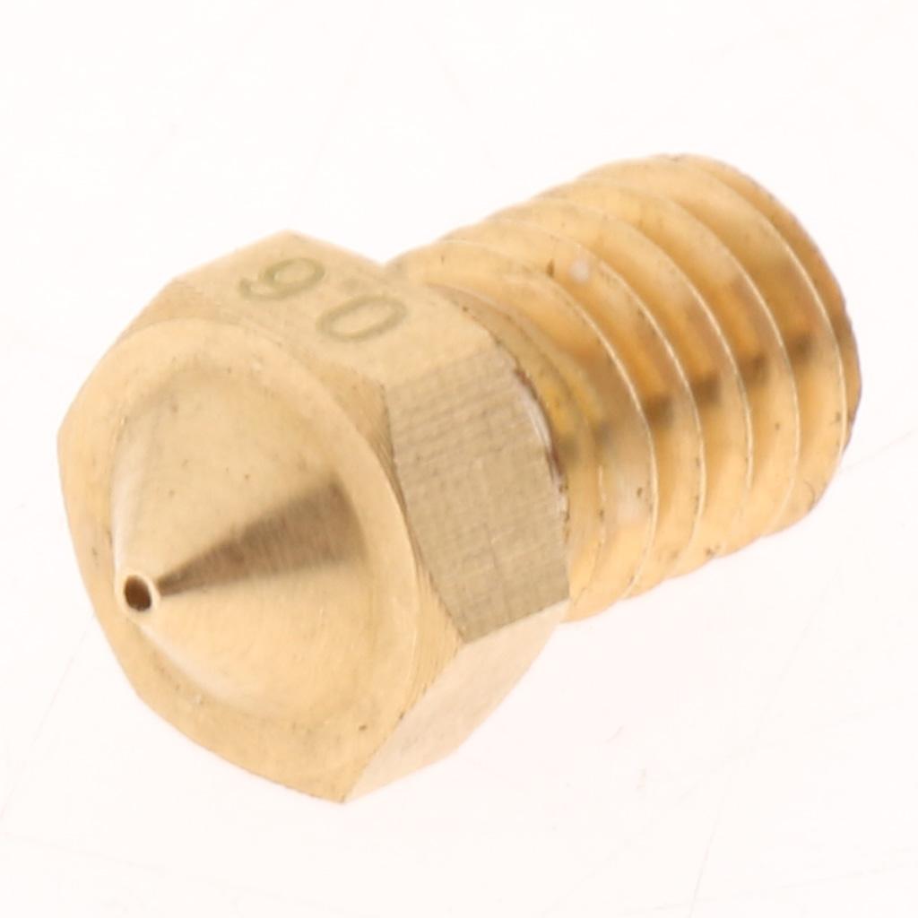 4Pcs 0.6mm 3D Printer Extruder Nozzle Printhead Brass Copper For 1.75mm Filament