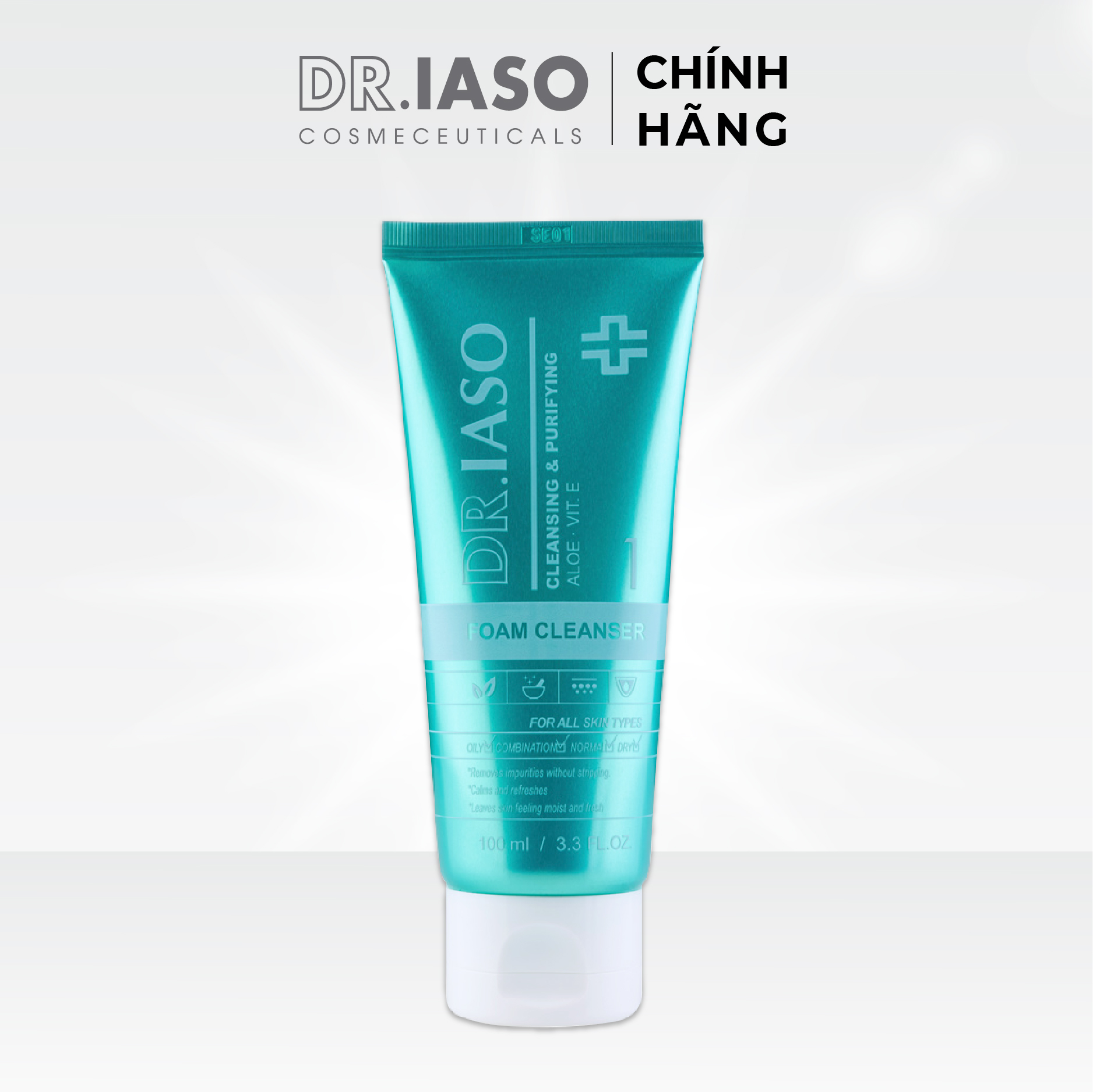 D32 Sữa rửa mặt tạo bọt Dr IASO Foam Cleanser 100ml