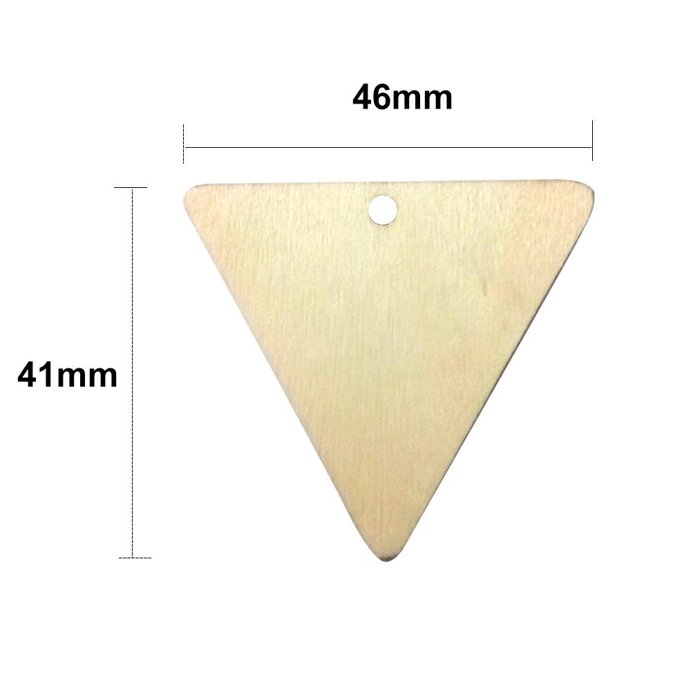 Bộ 25 Thẻ Gỗ Tam Giác Kèm Dây Rơm Tự Làm Trang Trí Đám Cưới