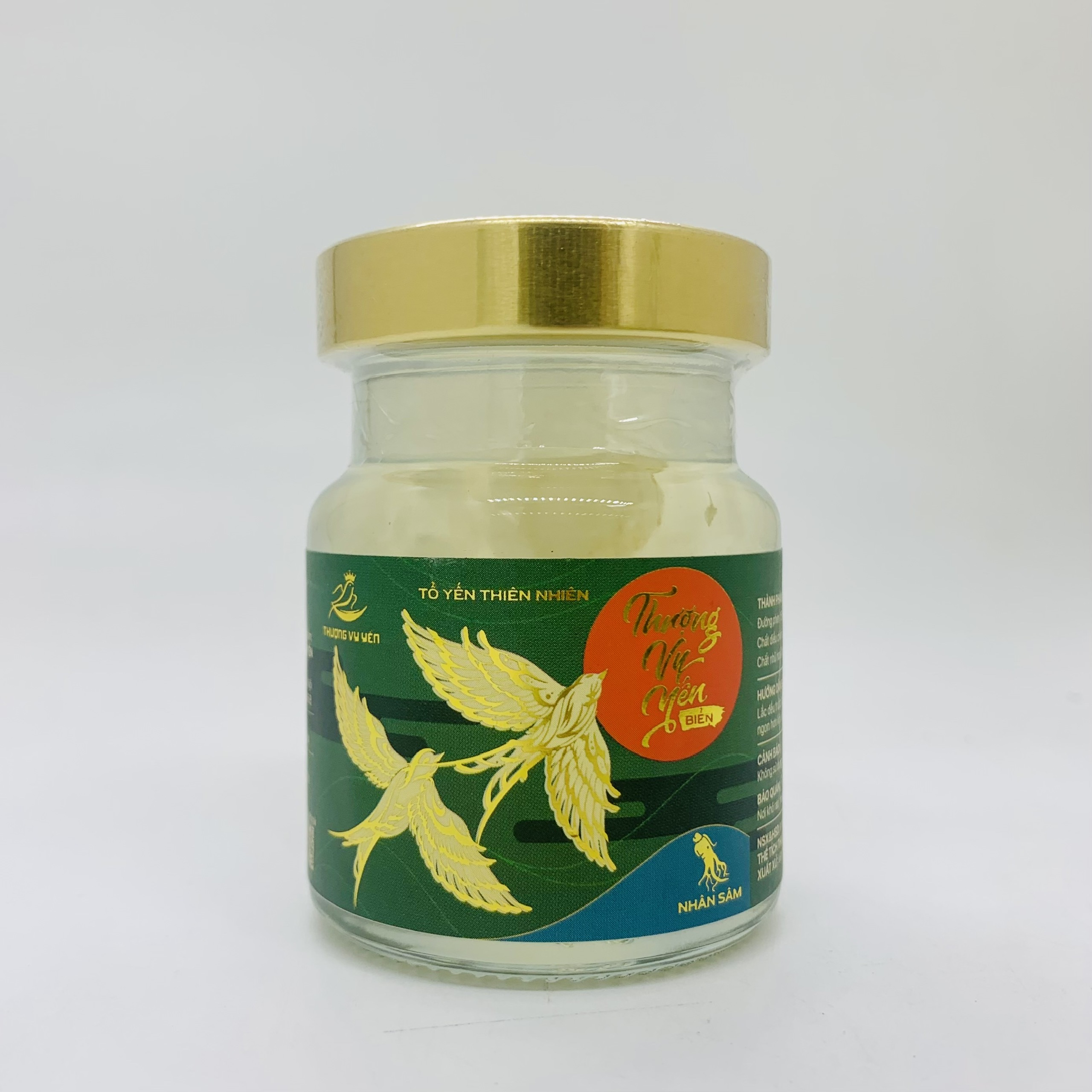 Yến sào cao cấp Thượng Vy Yến Tổ yến chưng sẵn Nhân Sâm- Yến biển chưng sẵn hũ 70ml, 30% yến, bổ dưỡng sức khỏe