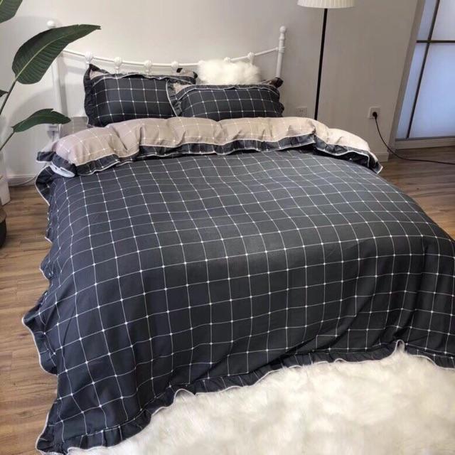 Bộ ga gối Cotton đũi