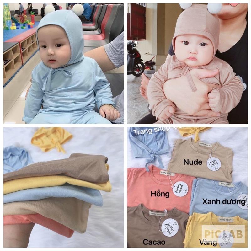 set bộ minky mom tai bông