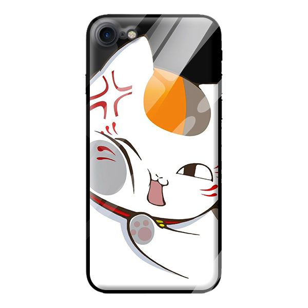 Ốp kính cường lực cho iPhone 7 mèo 01 - Hàng chính hãng