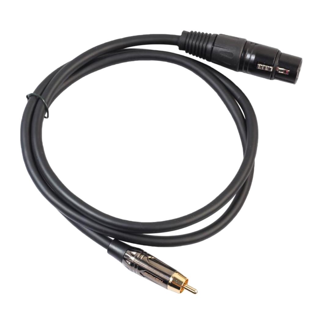 RCA to XLR Jack Audio Cable Gold-plated Plug Microphone Audio Connector Line