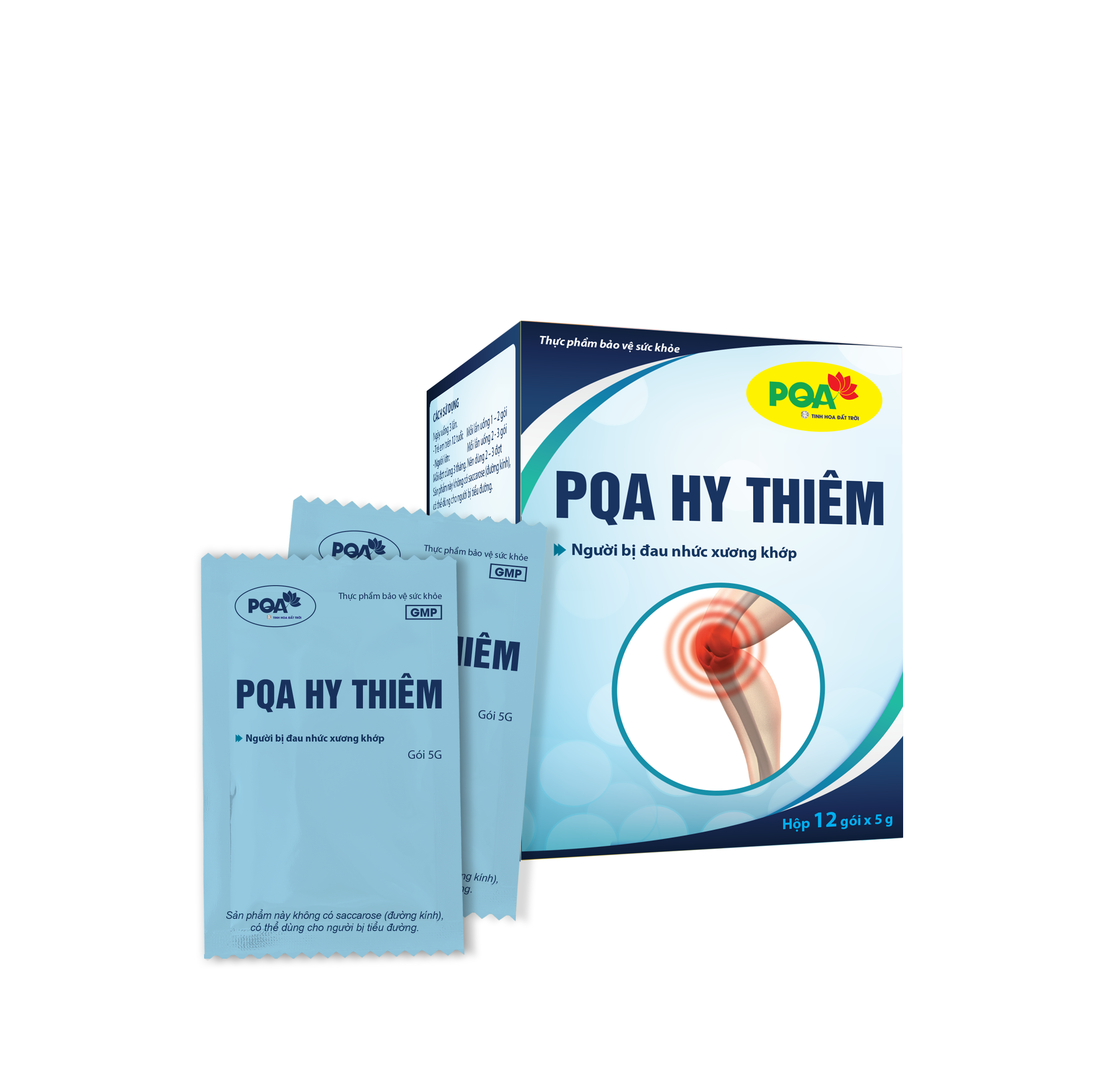 PQA Hy Thiêm là dược phẩm thảo dược giúp bổ huyết,mạnh gân cốt, hỗ trợ đau nhức xương khớp cho người bị phong thấp, đau nhức xương khớp.