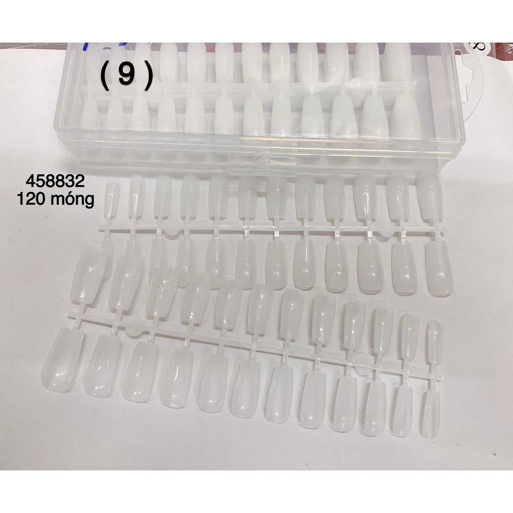 Móng Úp Thạch VUÔNG Nhiều Màu Hàng Chuẩn Đẹp 120 móng