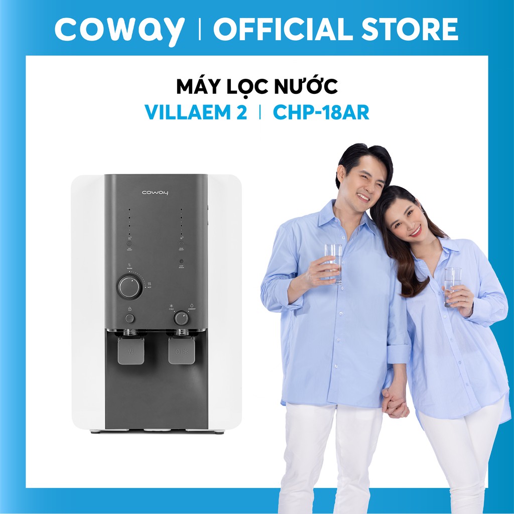 Máy lọc nước Coway Villaem 2 CHP-18AR - Máy lọc nước 4 chế độ nước Nóng Lạnh Ấm Nguội - Hàng chính hãng