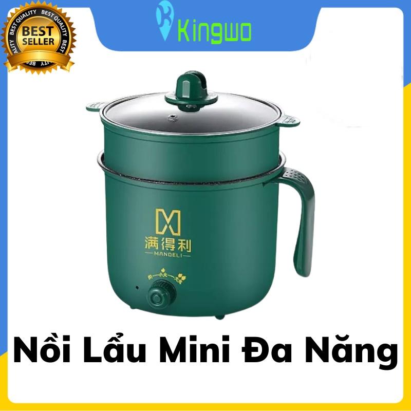 Nồi Lẩu Mini, Ca Nấu Mì Nấu Cơm Đa Năng Có Tay Cầm 1,8L - Nồi Lẩu Điện 2 Nấc Nhiệt Kèm Giá Hấp Siêu Hot - NLMN1.8L 01