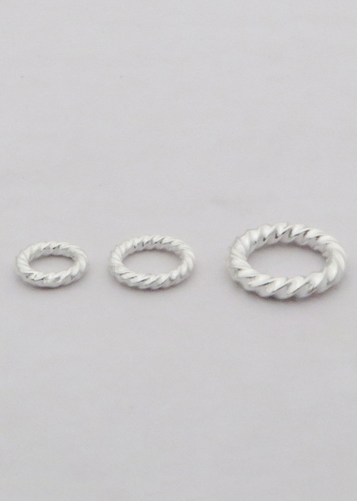 Combo charm bạc khoen tròn dạng xoắn - Ngọc Quý Gemstones