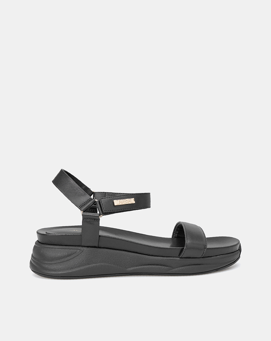 Giày Sandal Nữ 5cm Thời Trang JUNO Đế Thể Thao Khoá Xé Dán SD05101