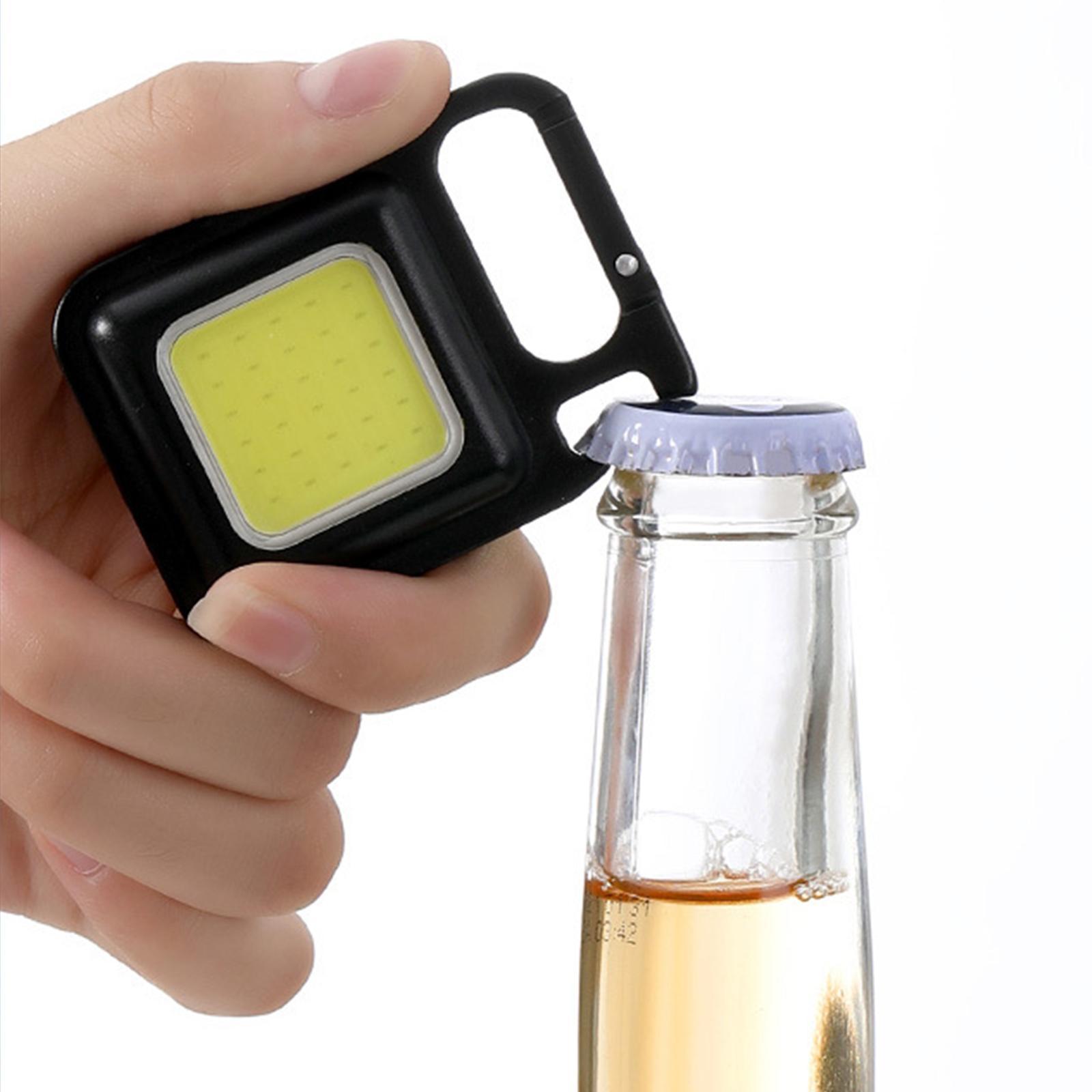 COB Keychain Flashlight Rechargeable for Running Hiking Walking
