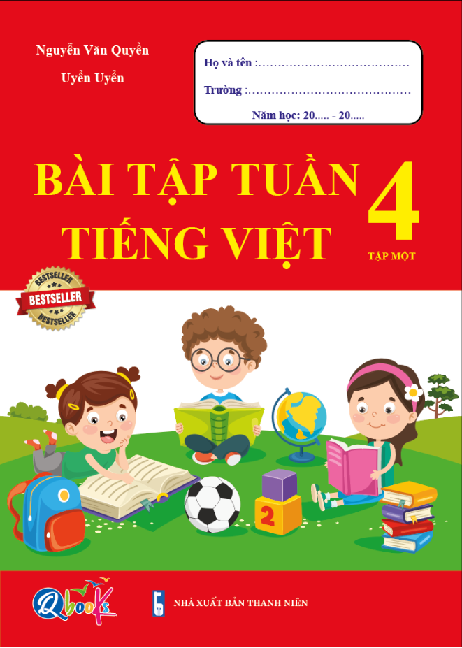 Trọn Bộ Bài Tập Tuần, Đề Kiểm Tra Toán và Tiếng Việt Lớp 4 - Cả năm học (8 quyển)