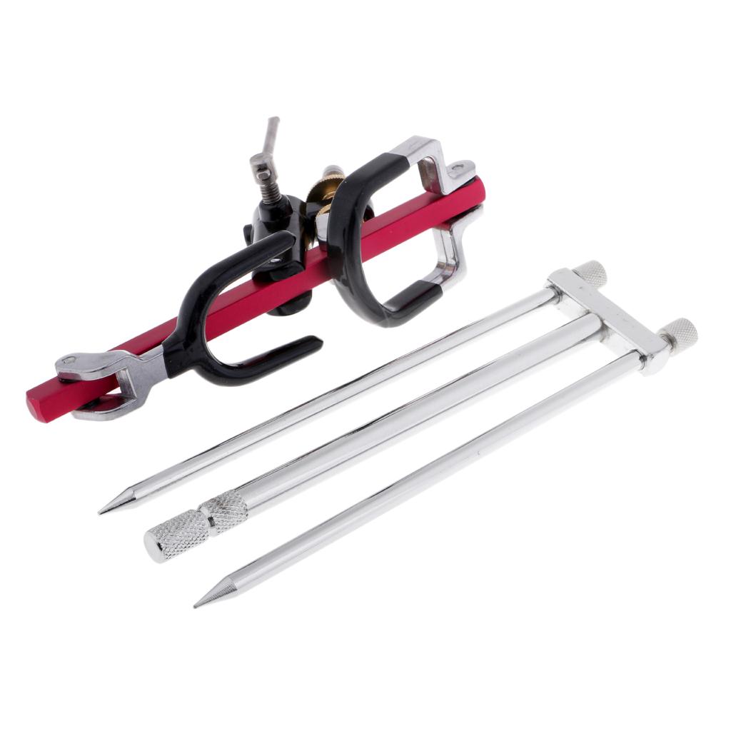 Ground Insert Multifunction Fishing Rod Support Rack Stand Foldable Bracket