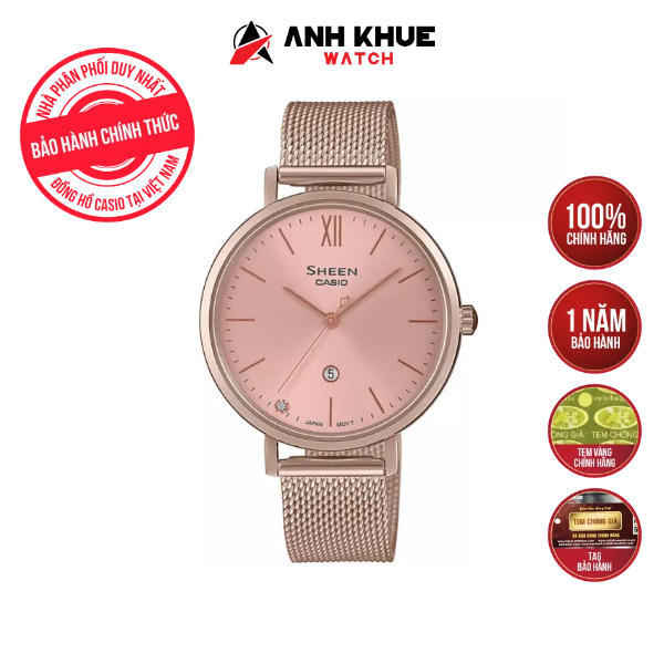 Đồng Hồ Casio Nữ Sheen Dây Kim Loại SHE-4539CM-4AUDF