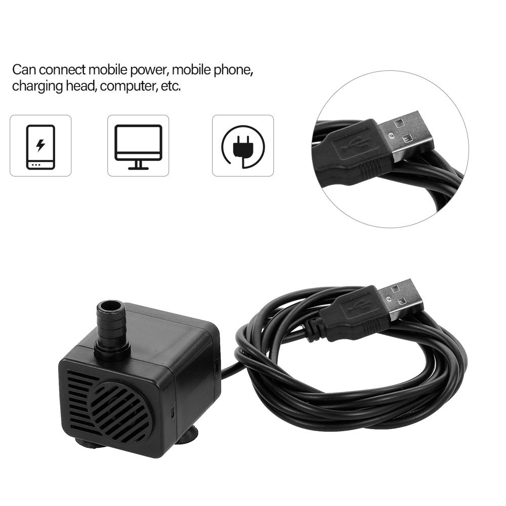 Máy bơm nước USB không chổi than mini thích hợp cho đài phun nước chìm, ao, hồ cá và bể cá