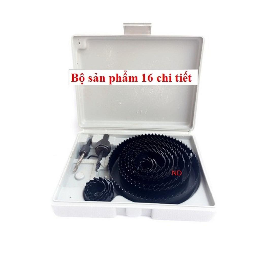 Bộ 16 chi tiết khoan khoét thạch cao,khoan gỗ