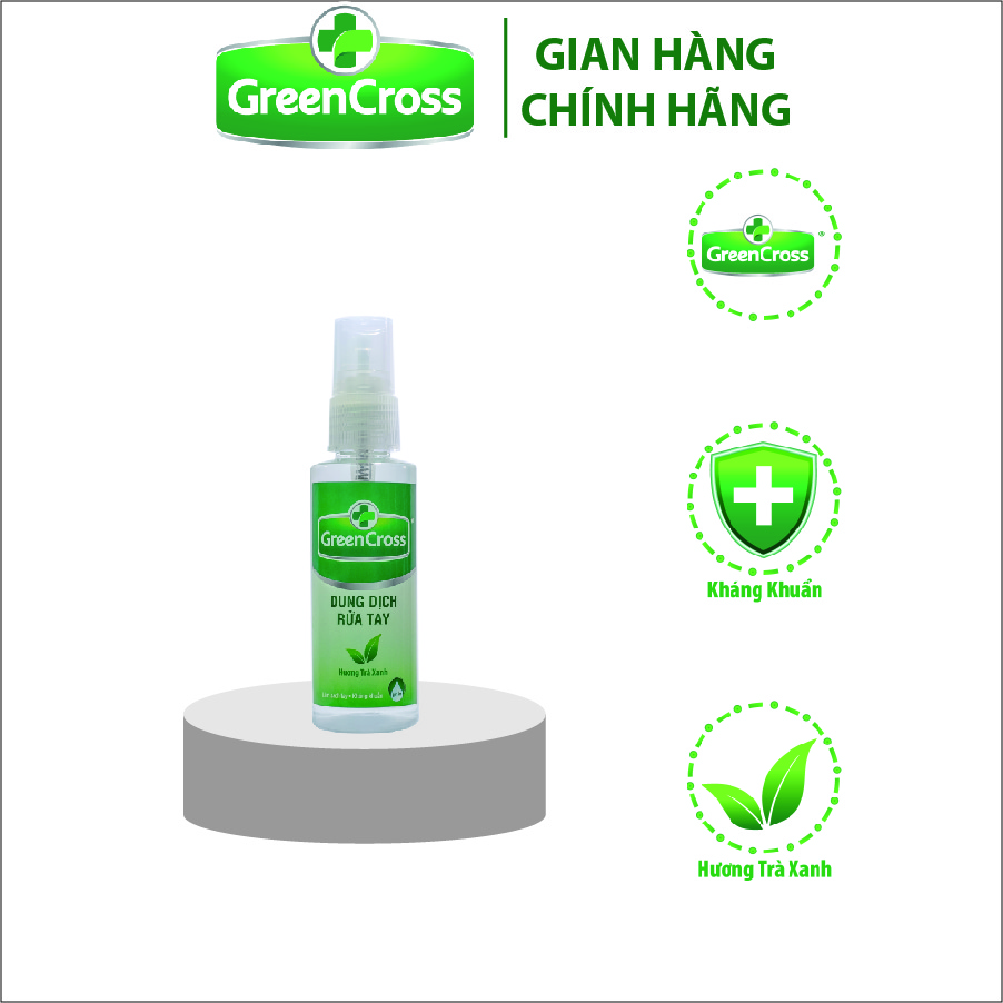 COMBO 2 CHAI 500ML SÁT KHUẨN TAY NHANH GREEN CROSS PROTECT - Tặng thêm 1 chai xịt Green Cross 70ml