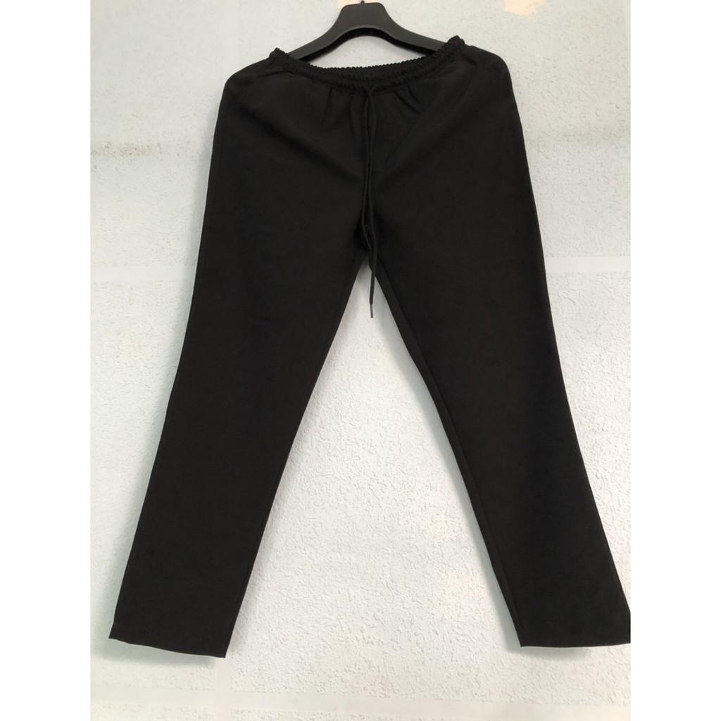 Quần baggy nam nữ lưng thun chất kate ford xịn (ảnh thật) unisex