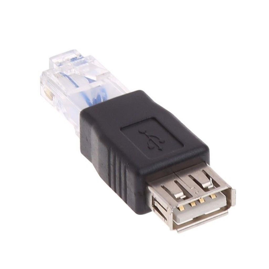 10 Pieces  Male to USB Female LAN Network Sockets Adapter Converter
