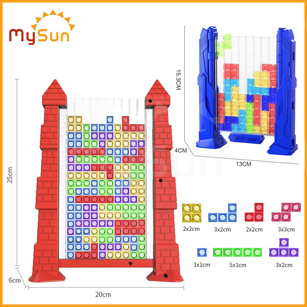 Bộ đồ trò chơi xếp hình TETRIS khối 3D ma thuật thông minh cho bé lắp ghép lâu đài vũ trụ