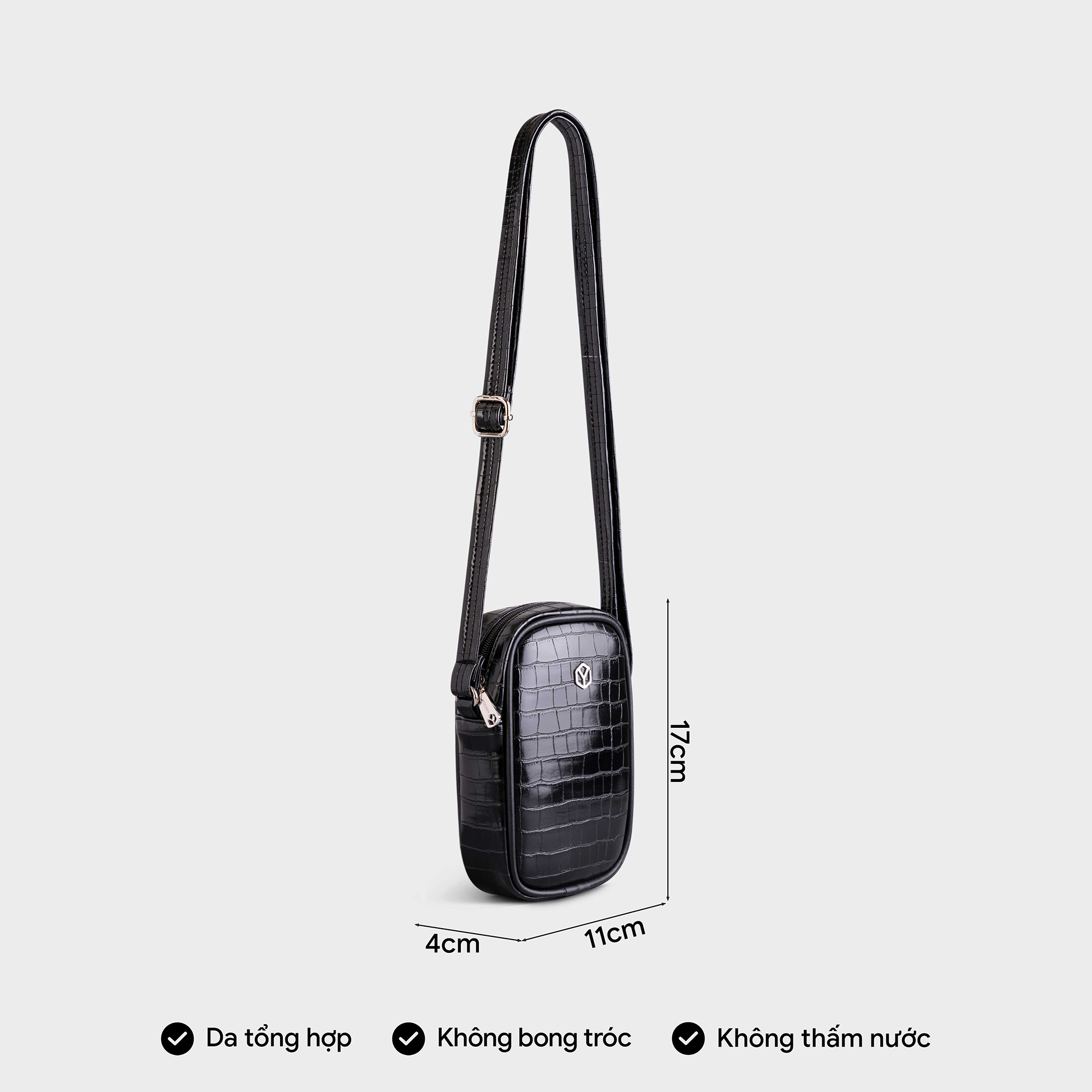 Túi Yuumy ( Thời trang nữ đi chơi sành điệu size 11 - Túi đeo chéo da Verein YN187 )