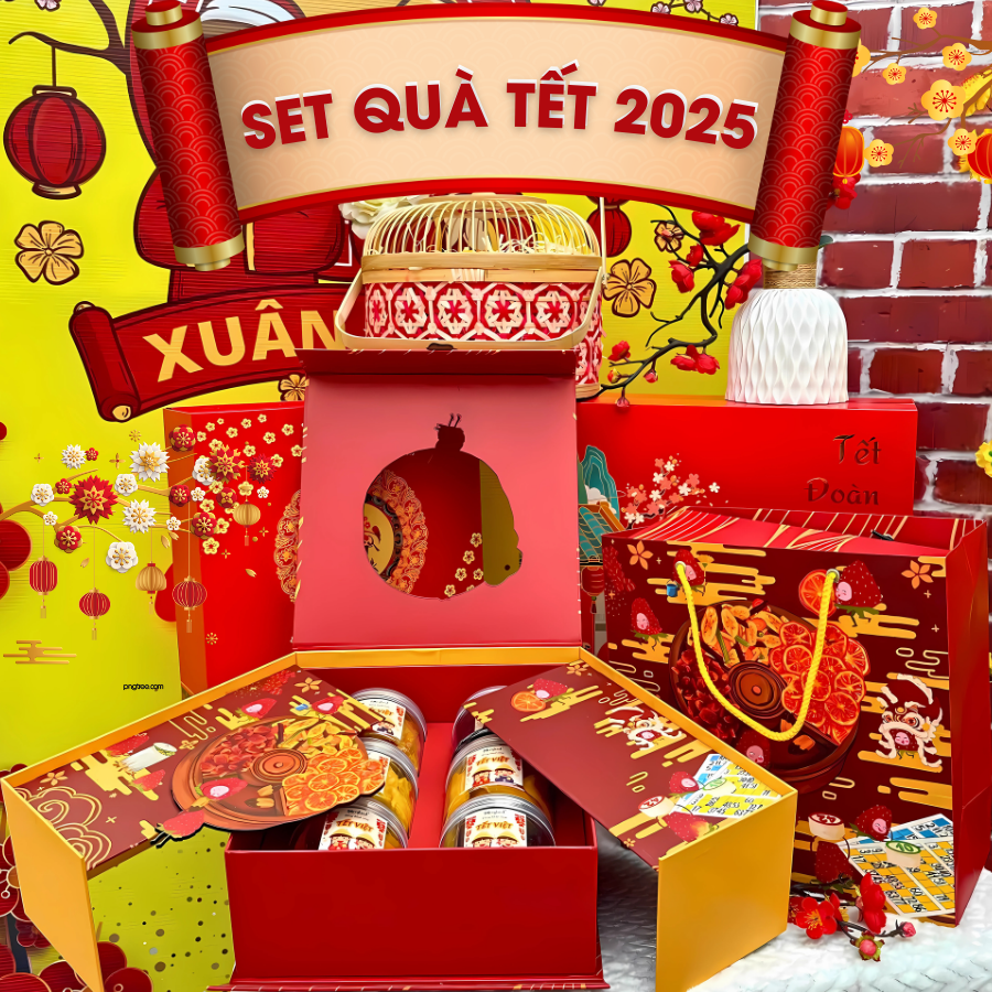 Set Quà Tết 2025 Cao Cấp - Hộp Quà Biếu Sang Trọng - Quà Tặng Doanh Nghiệp Đối Tác Gia Đình