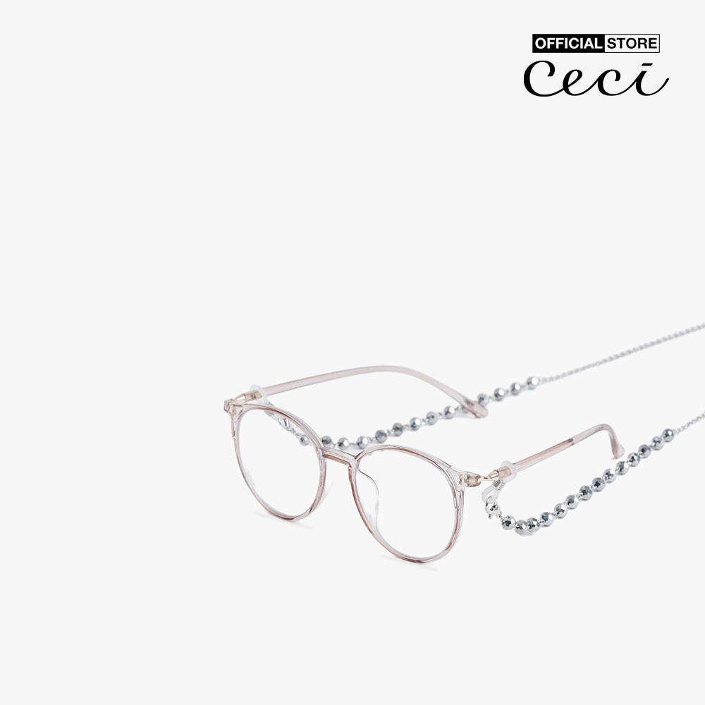 CECI - Dây đeo mắt kính chuỗi xích nhỏ phối đá cá tính CC9-02000031