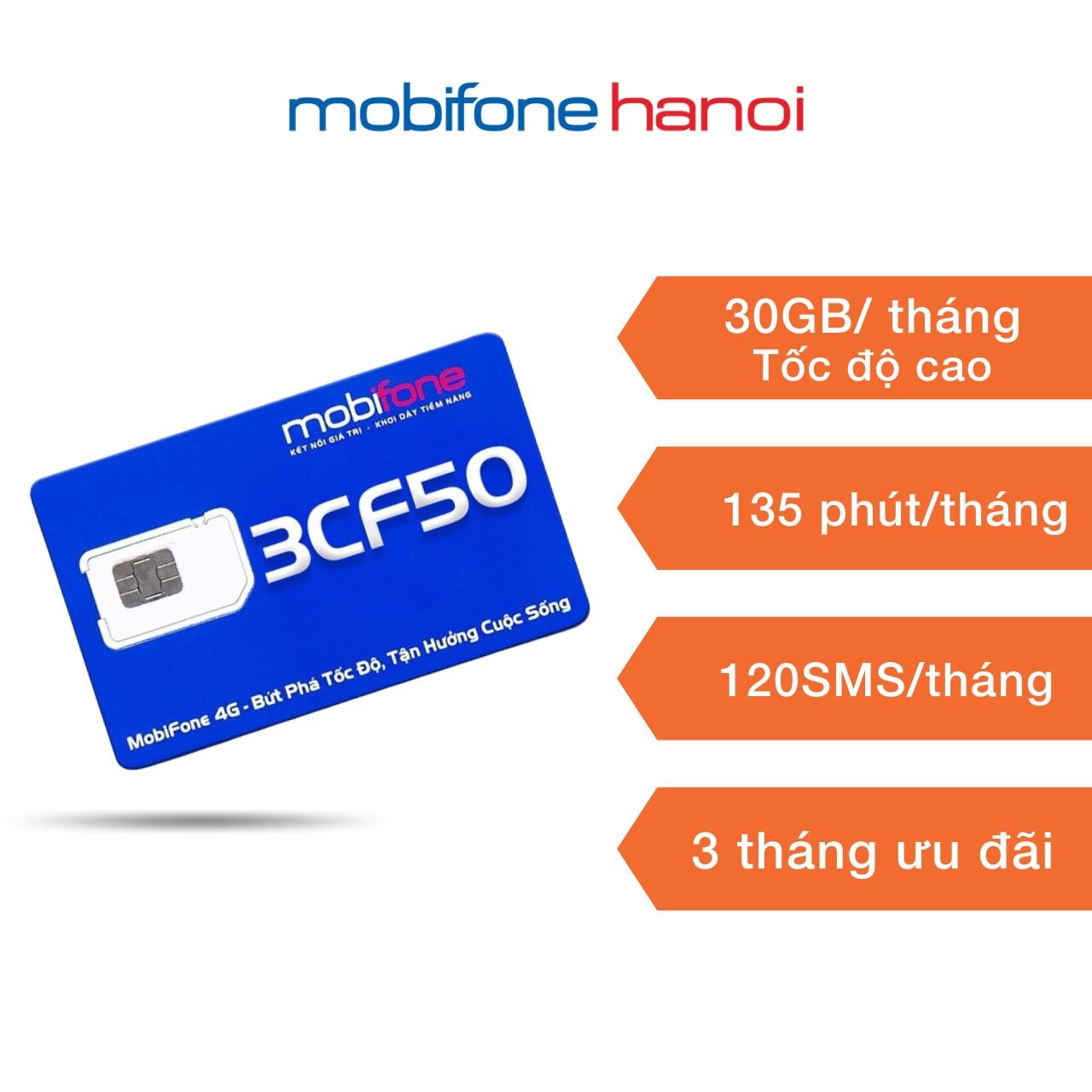 Sim shipper MobiFone chính hãng 3CF50 - Rẻ bất ngờ