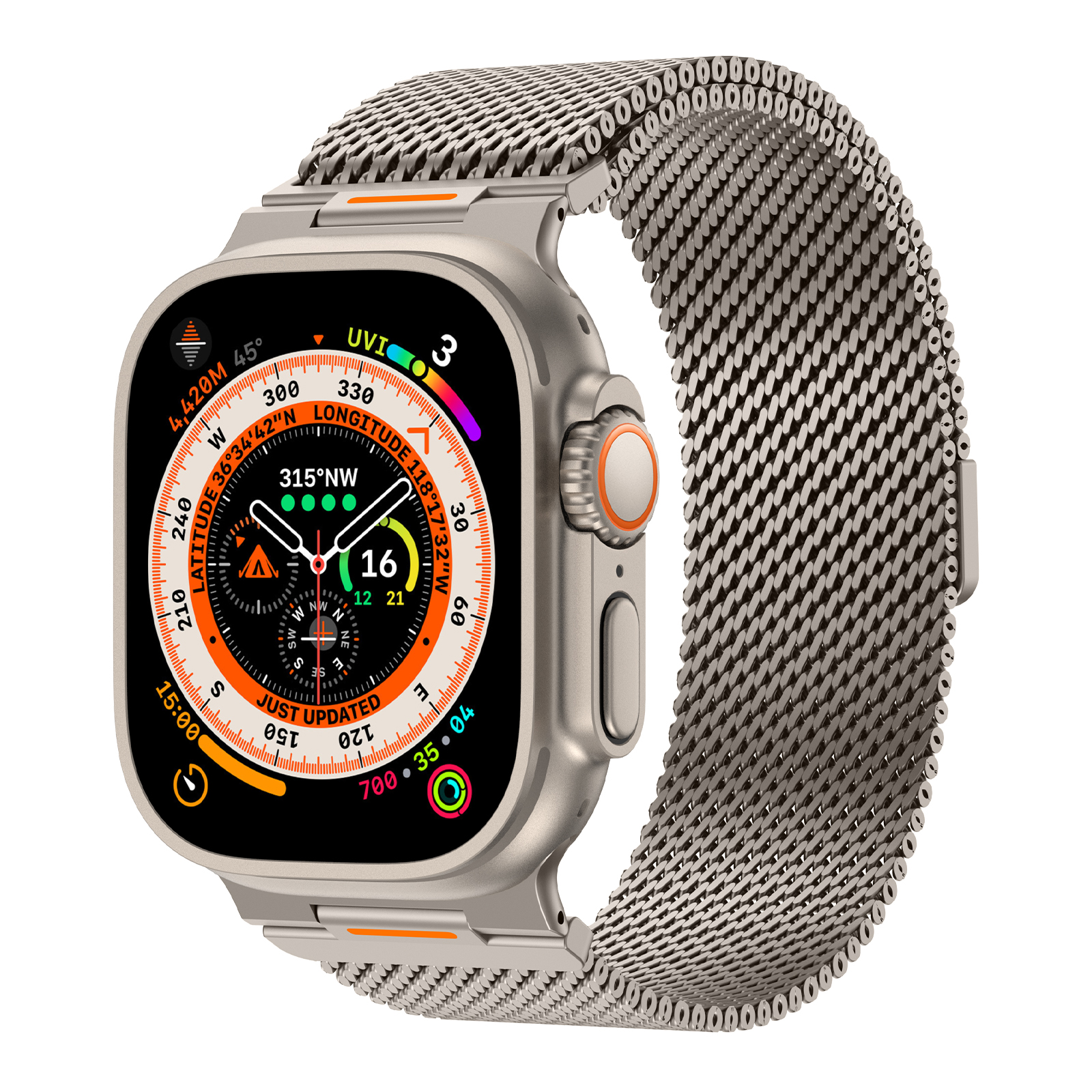 Dây Thép Milan Từ Tính Phantom cho Apple Watch Series 4/5/6/7/8/9/SE3/10/11 &amp; Apple Watch Ultra 1/2/3 Size 44/45/46/49mm - Hàng Chính Hãng