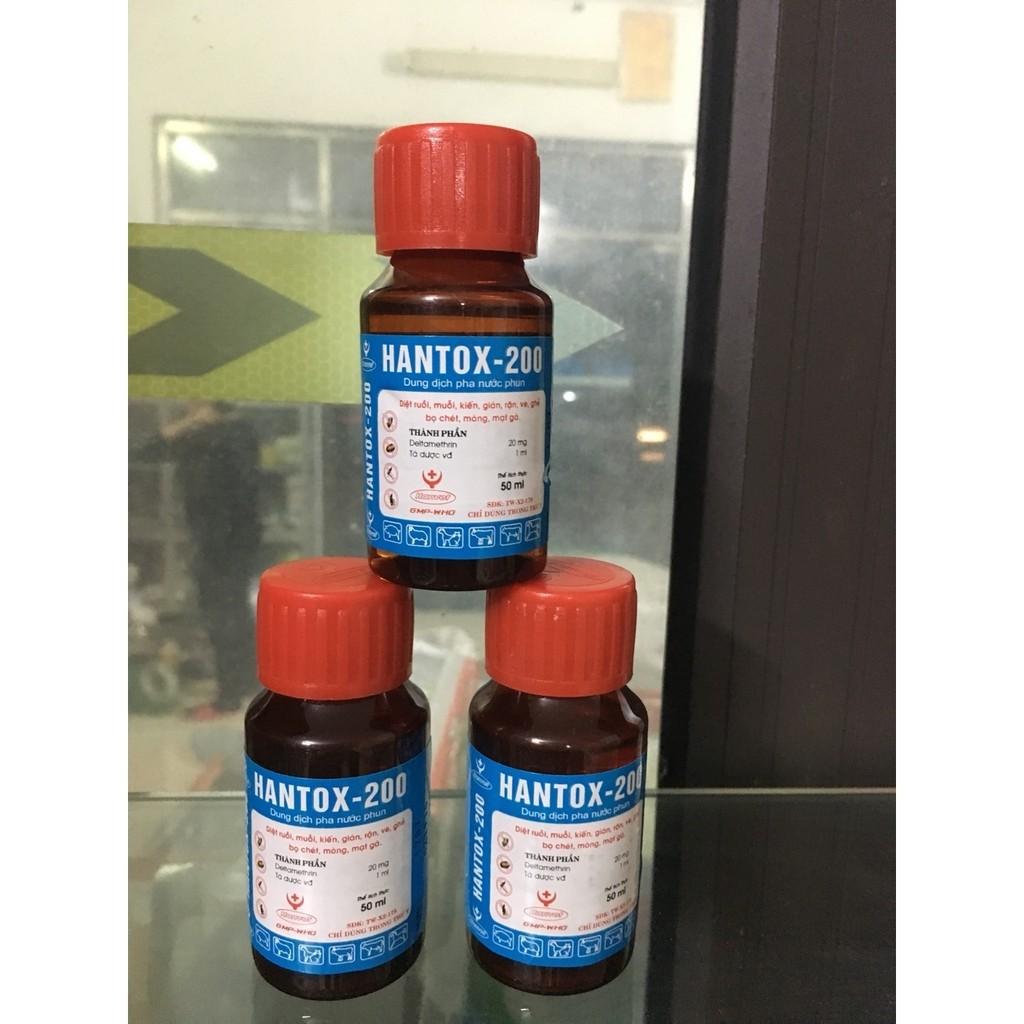 Thuốc diệt côn trùng,ruồi nhặng,bọ chét,bọ nhảy,ve rận chó mèo Hantox 200