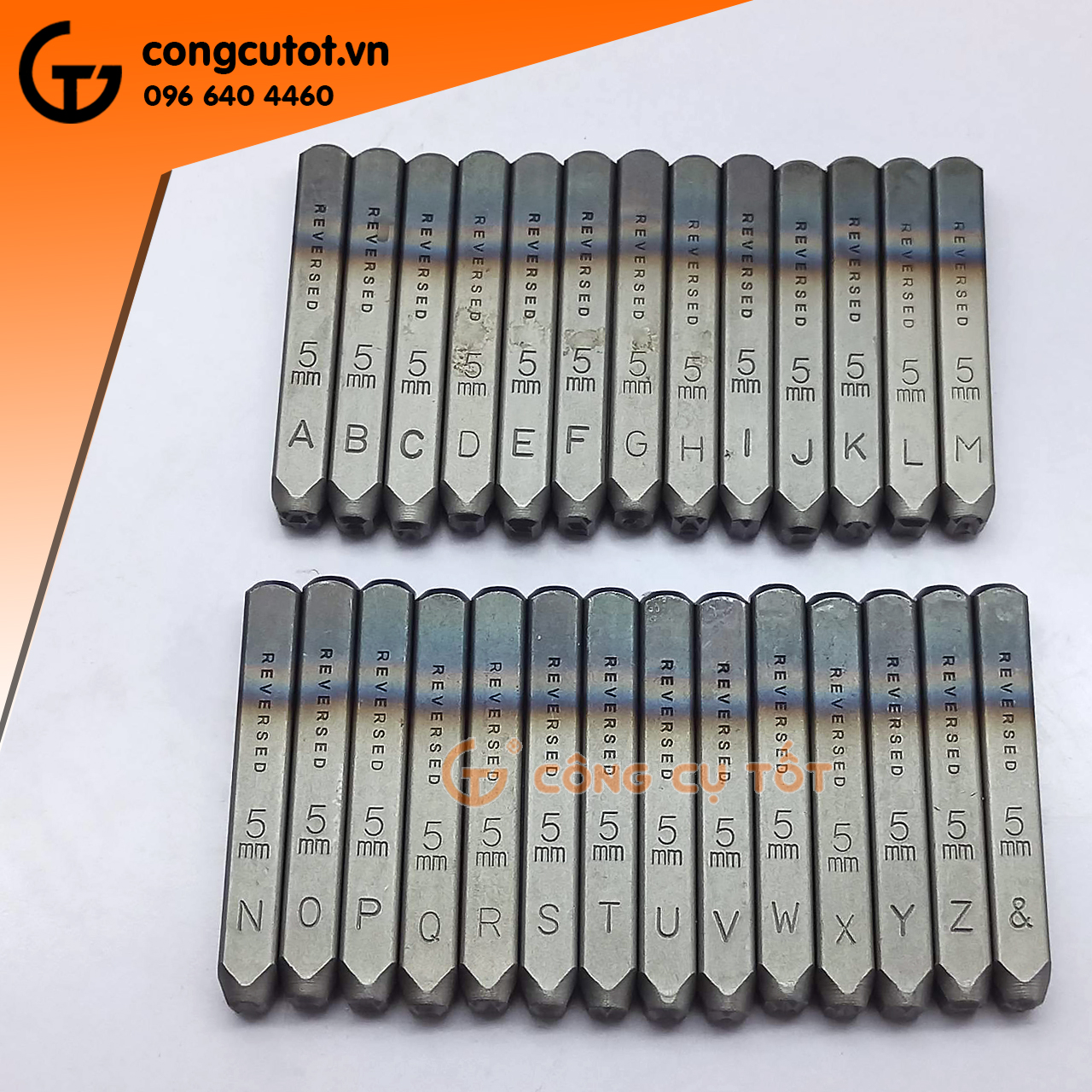 Bộ đóng chữ ngược TOP 5mm