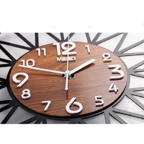 Đồng hồ treo tường gỗ trang trí, Đồng hồ treo tường bằng gỗ decor quán cafe trang trí phòng khách