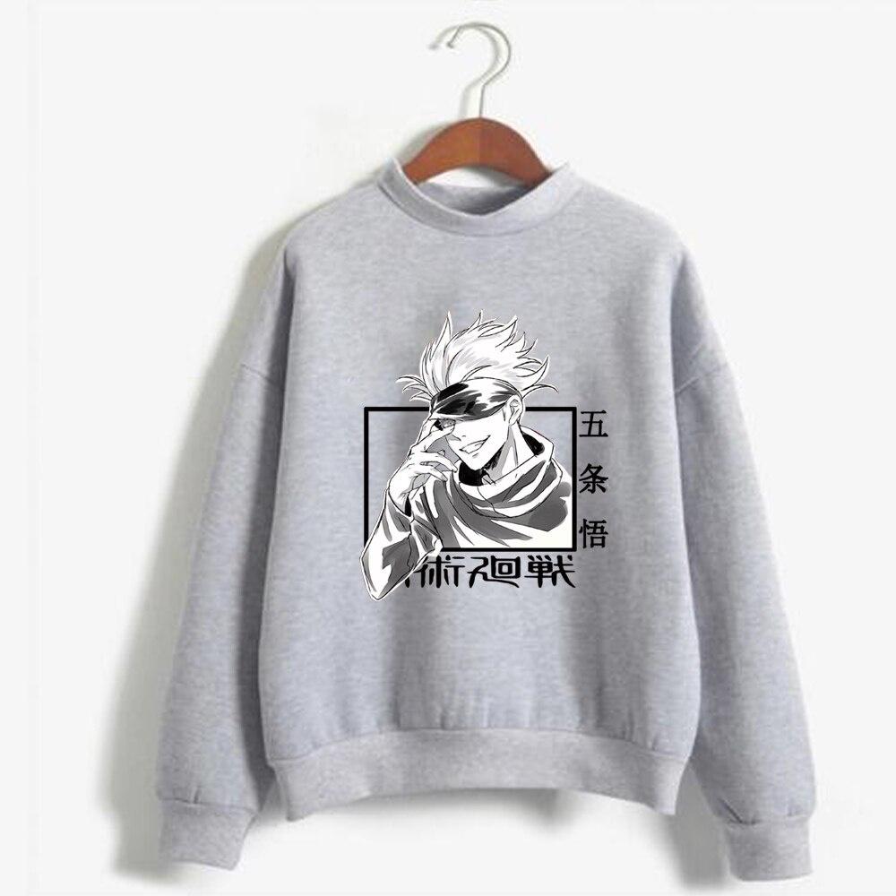 Áo Hoodie Tay Dài Cổ Tròn Form Rộng In Họa Tiết Anime Thời Trang