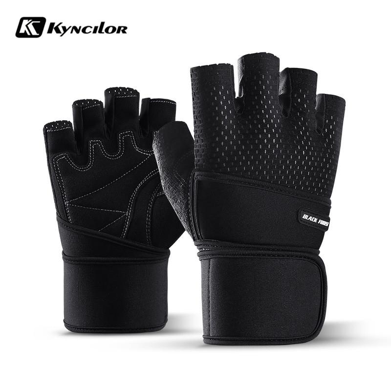 Áo Tập Gym Nữ Găng Tay Tập Thể Dục Thể Thao Nâng Trọng Lượng Ngón Nâng Trọng Lượng Tập Thể Dục Đào Tạo Găng Tay Thể Thao Với Bo Cổ Tay