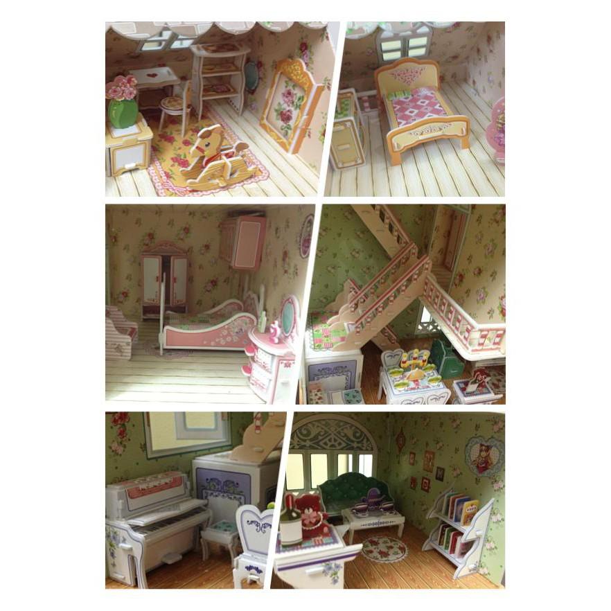 Mô hình giấy 3D - Nhà búp bê cổ tích - Dreamy Dollhouse - P645h