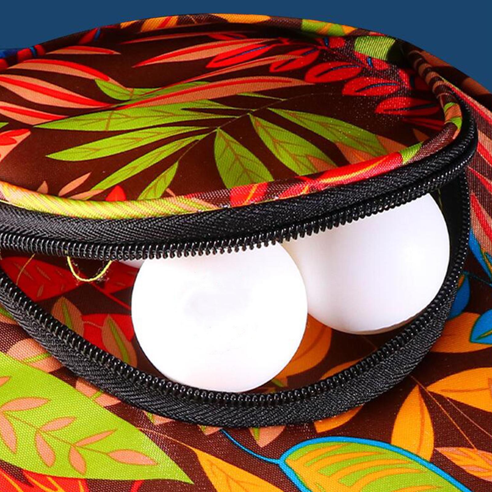 Table Tennis Racket Sleeve Oxford Cloth Wear Resistant Sturdy Zipper Drop Resistant Scratch Resistant Holder Paddle Case for Adult
