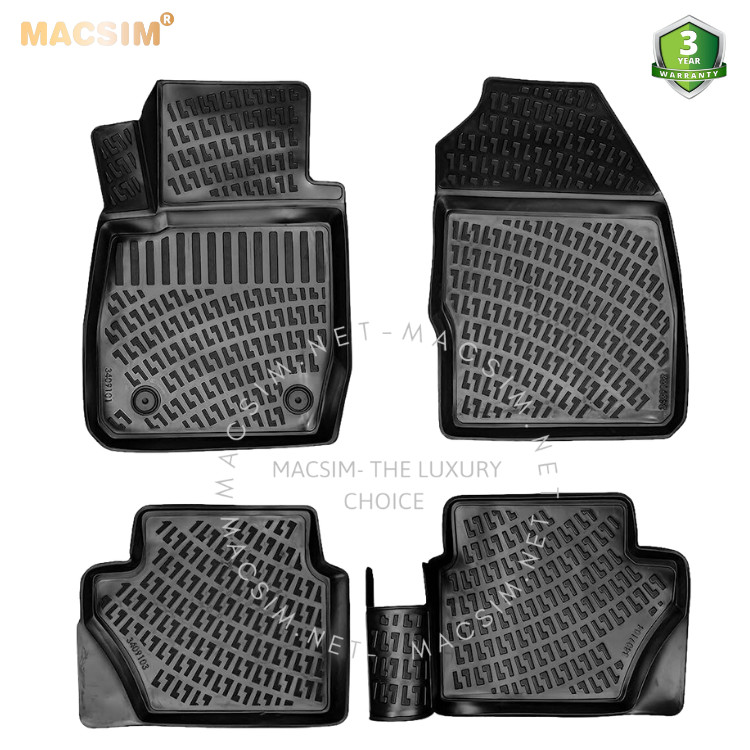 Thảm lót sàn ô tô nhựa TPU Silicon Ford Fiesta sixth generation 2008 - 2019 Nhãn hiệu Macsim