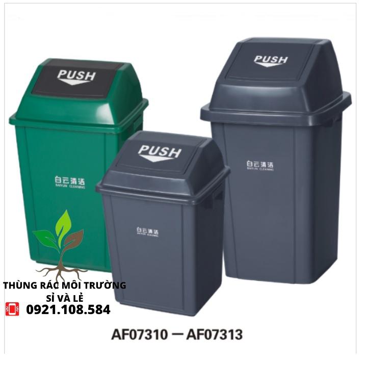 THÙNG RÁC NHỰA BAIYUN NẮP LẬT 40L
