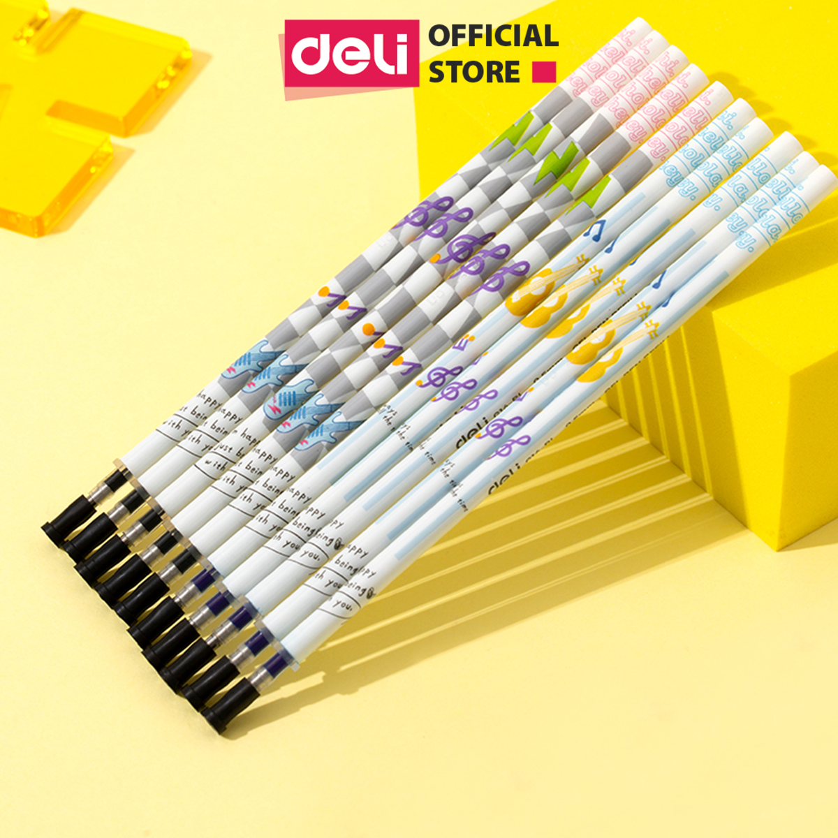 Bút Bi Nước Mực Gel Ngòi 0.5mm Nhanh Khô Học Sinh Văn Phòng BST Limited Deli - Viết Bi Học Sinh Văn Phòng - CG16