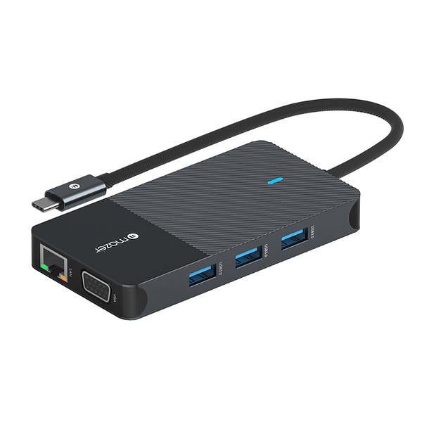 Cổng Chuyển Đổi Mazer Multimedia Pro Hub 10-in-1 USB-C - Hàng Chính Hãng