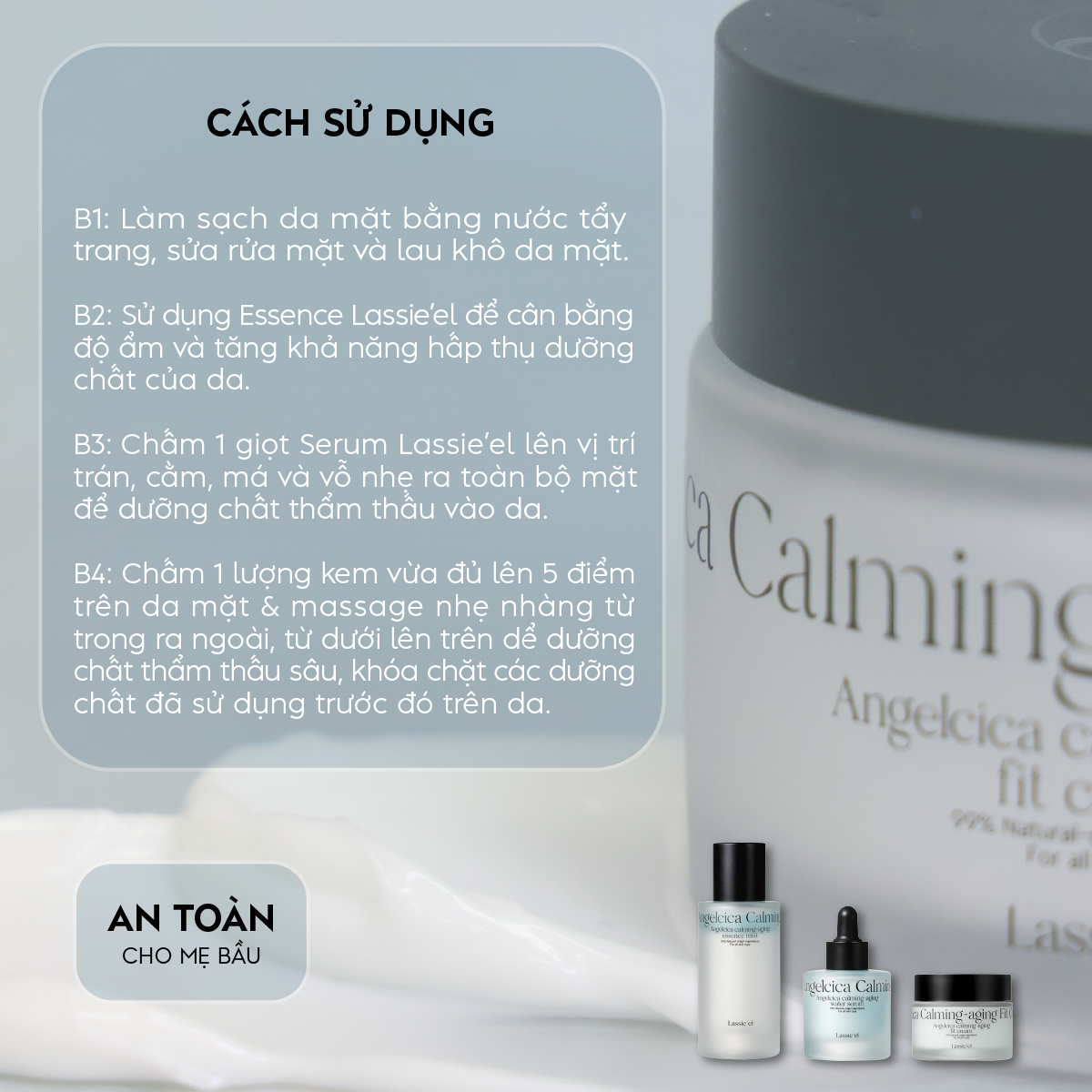 Kem dưỡng siêu phục hồi Lassie'el 10ml chiết xuất thiên nhiên dưỡng ẩm ngăn ngừa lão hóa