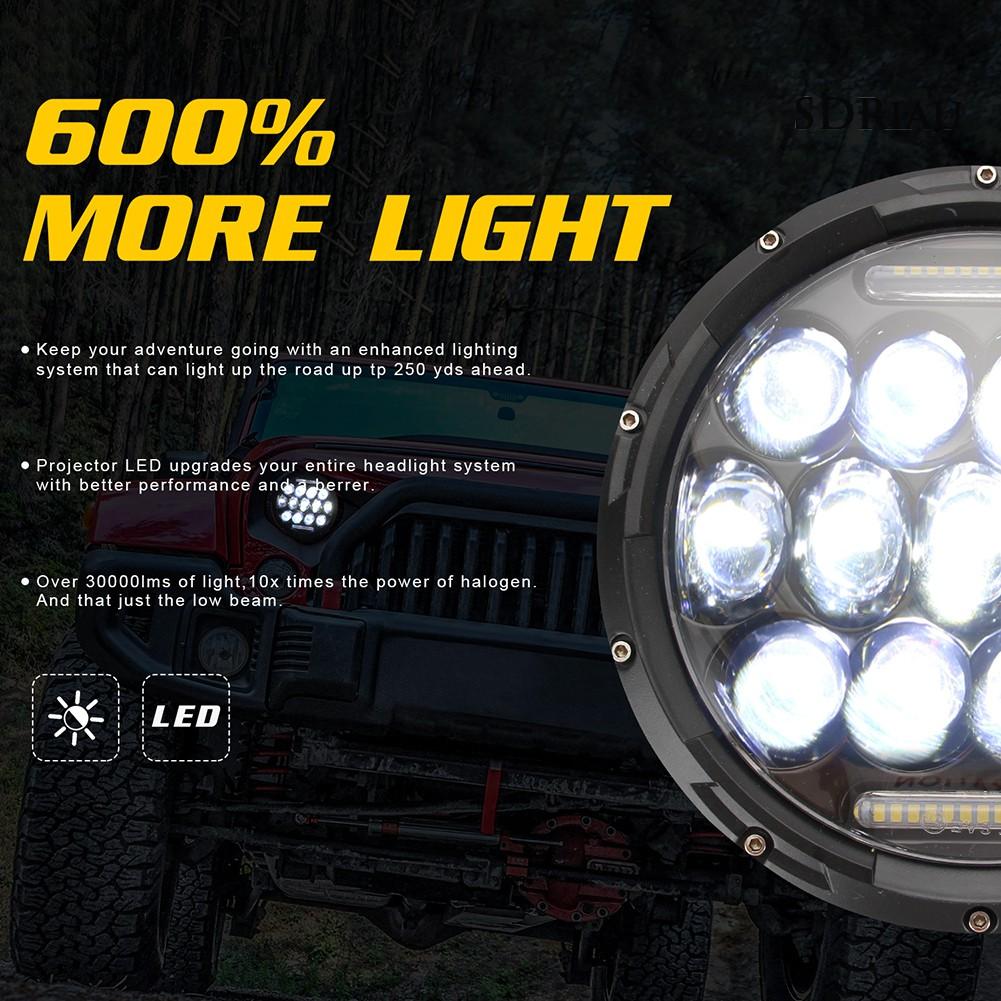 Đèn Pha Led 280w 7 Inches 6000k Chống Thấm Nước Cho Xe Wrangler