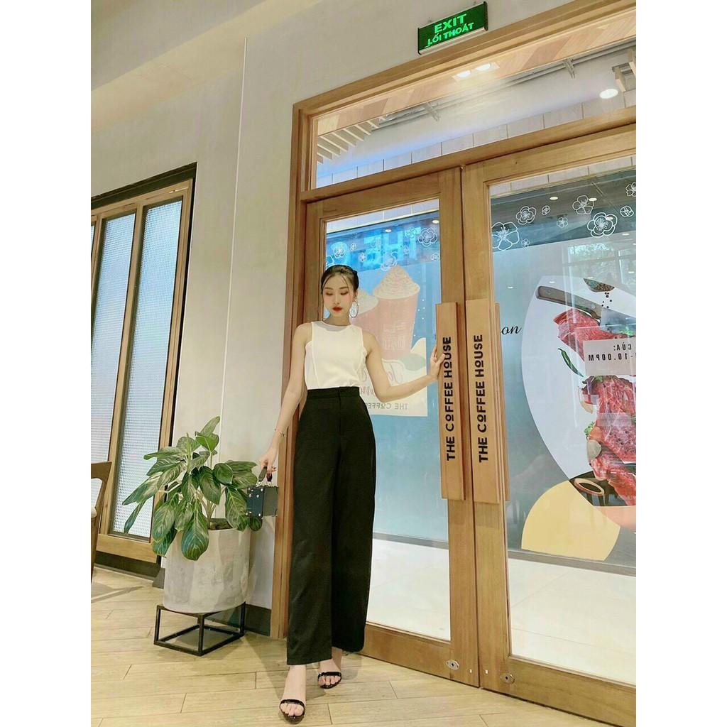 SÉT BỘ QUẦN ỐNG ỘNG ÁO KHÔNG TAY CỰC XINH THUN COTTON THÁI THOÁNG MÁT