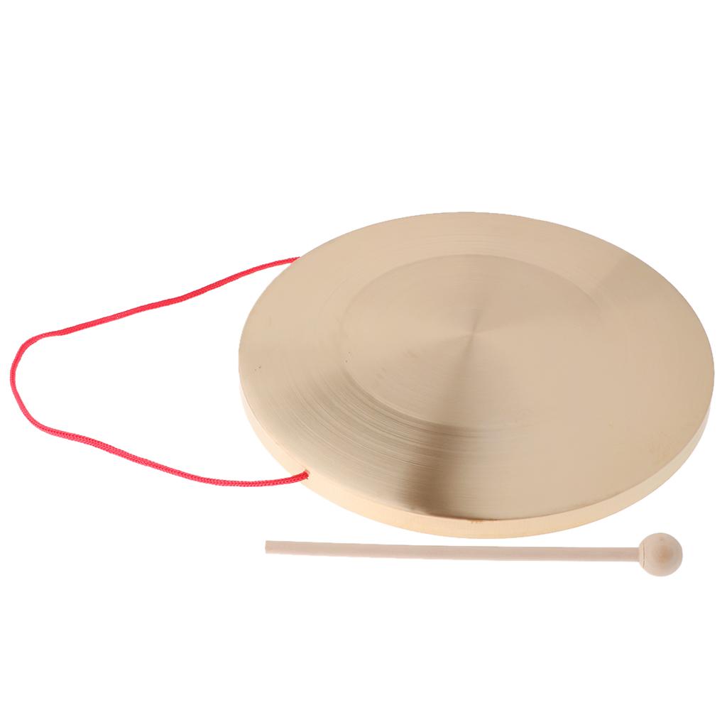 Sunnimix Tay Kim Loại Công Nhạc Cụ Truyền Thống Cái Chập Chả Có Vòng Chơi Búa 30 Cm