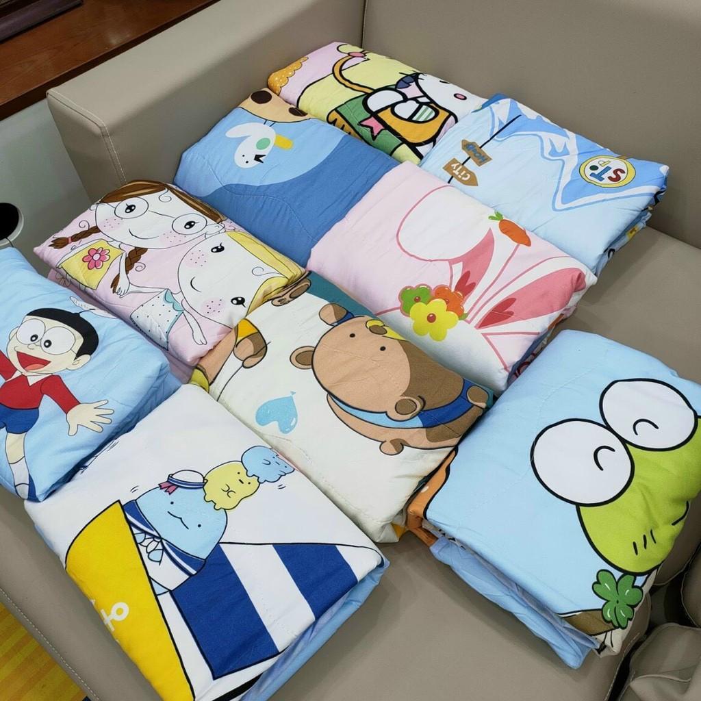 Chăn cotton đũi 1m1 x 1m4 mỏng, mát đắp hè thu