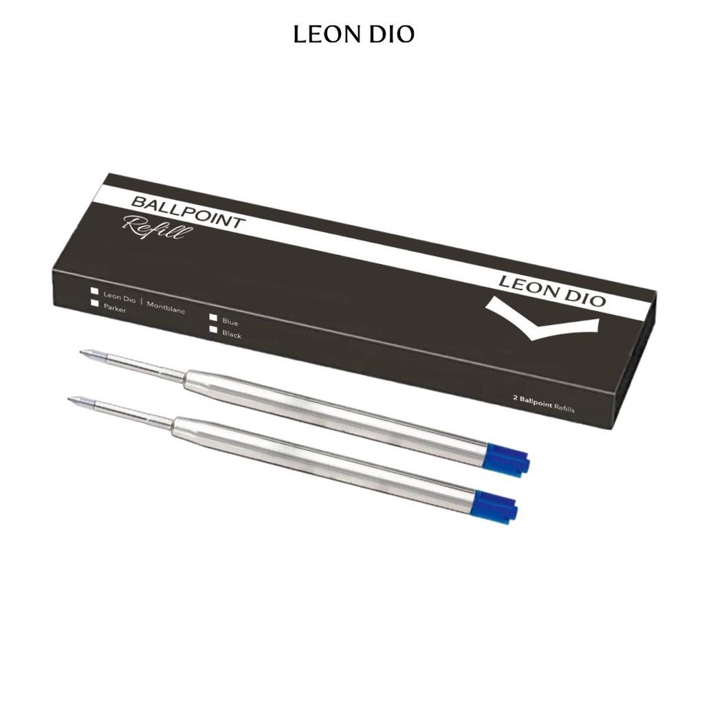 Ruột Bút Bi Mực Parker Ballpoint Pen Refills Made By Leon Dio - Mực Xanh, 1 ống